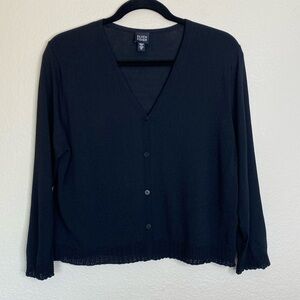 Eileen Fisher gauze cardigan women’s medium black